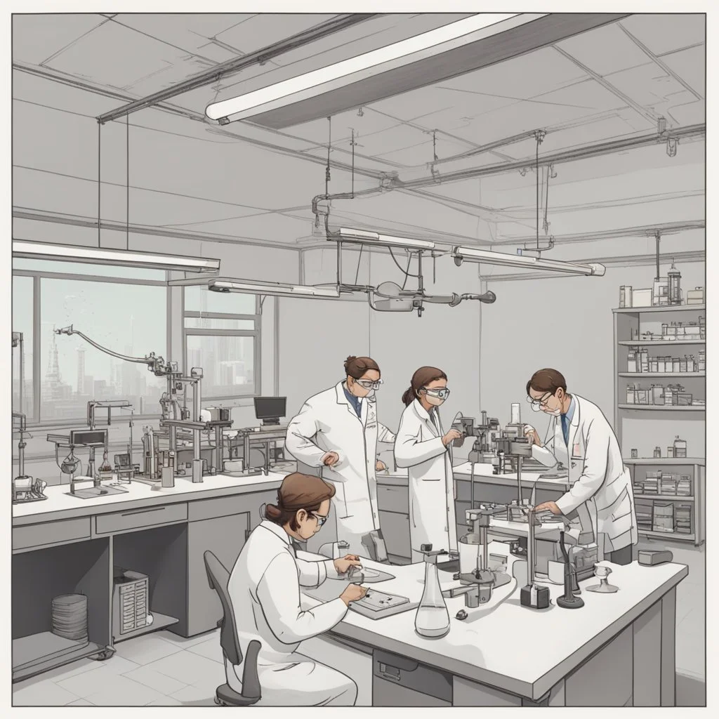 علماء يعملون في المختبر
