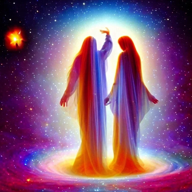 the helpers from beyond the veil, astral realm, cosmic beings of love and light