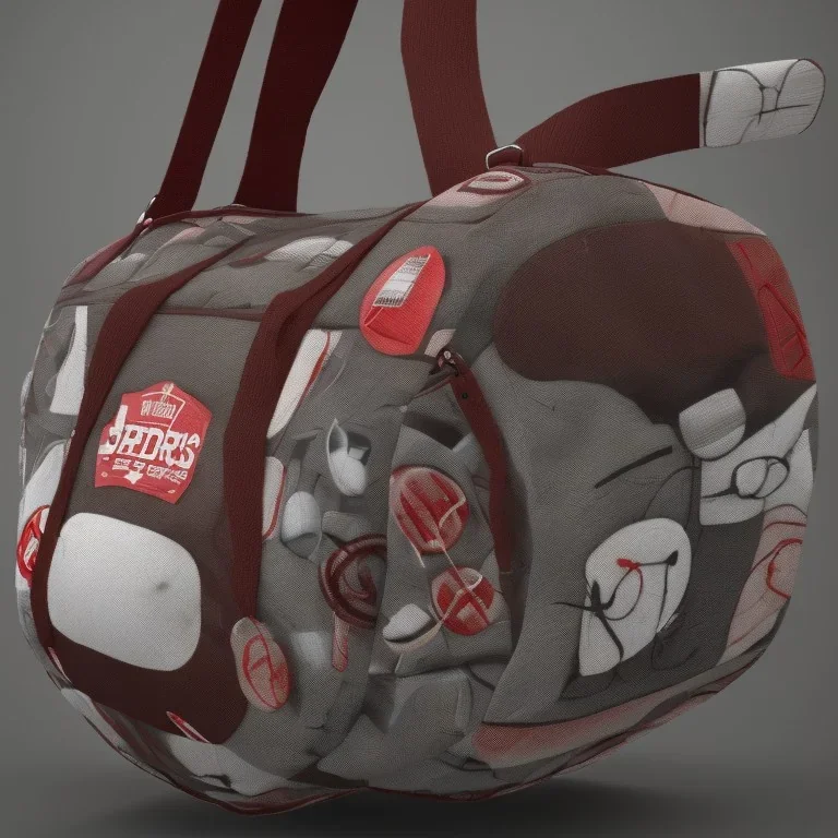 Sports bag for junk food fans