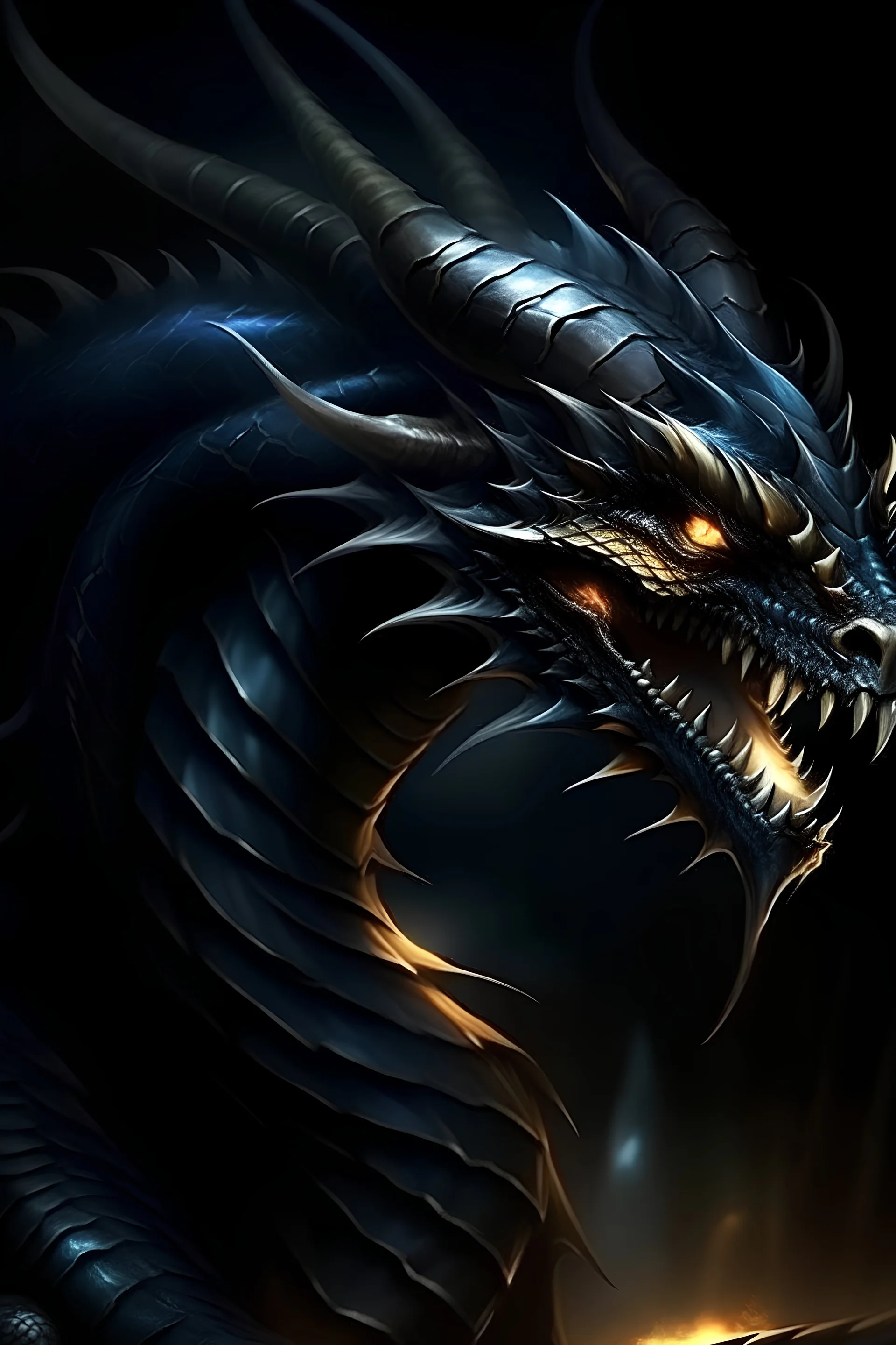 a dark light dragon tige
