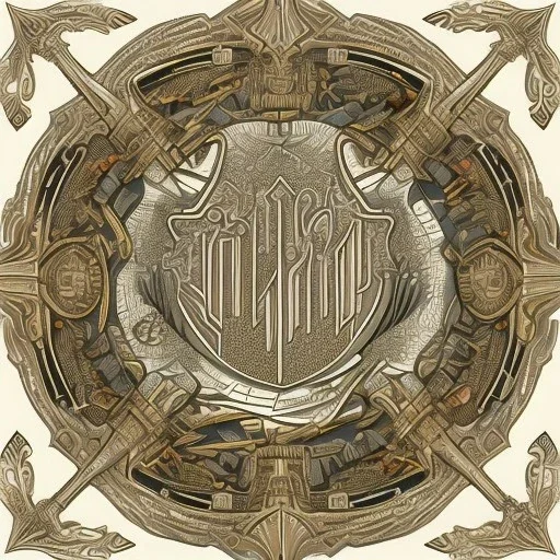 emblem of an elvish forest city with a stag horn on it, very detailed