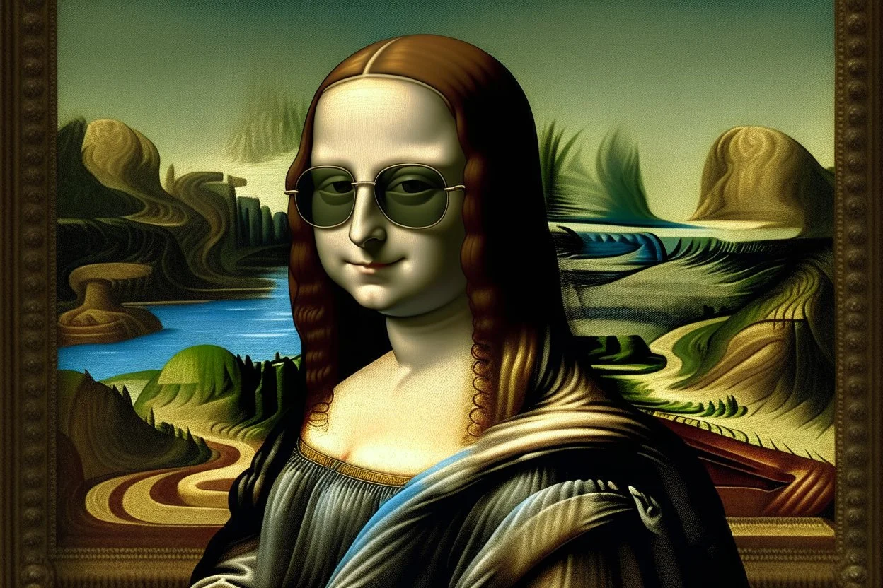 the gioconda with sunglasses
