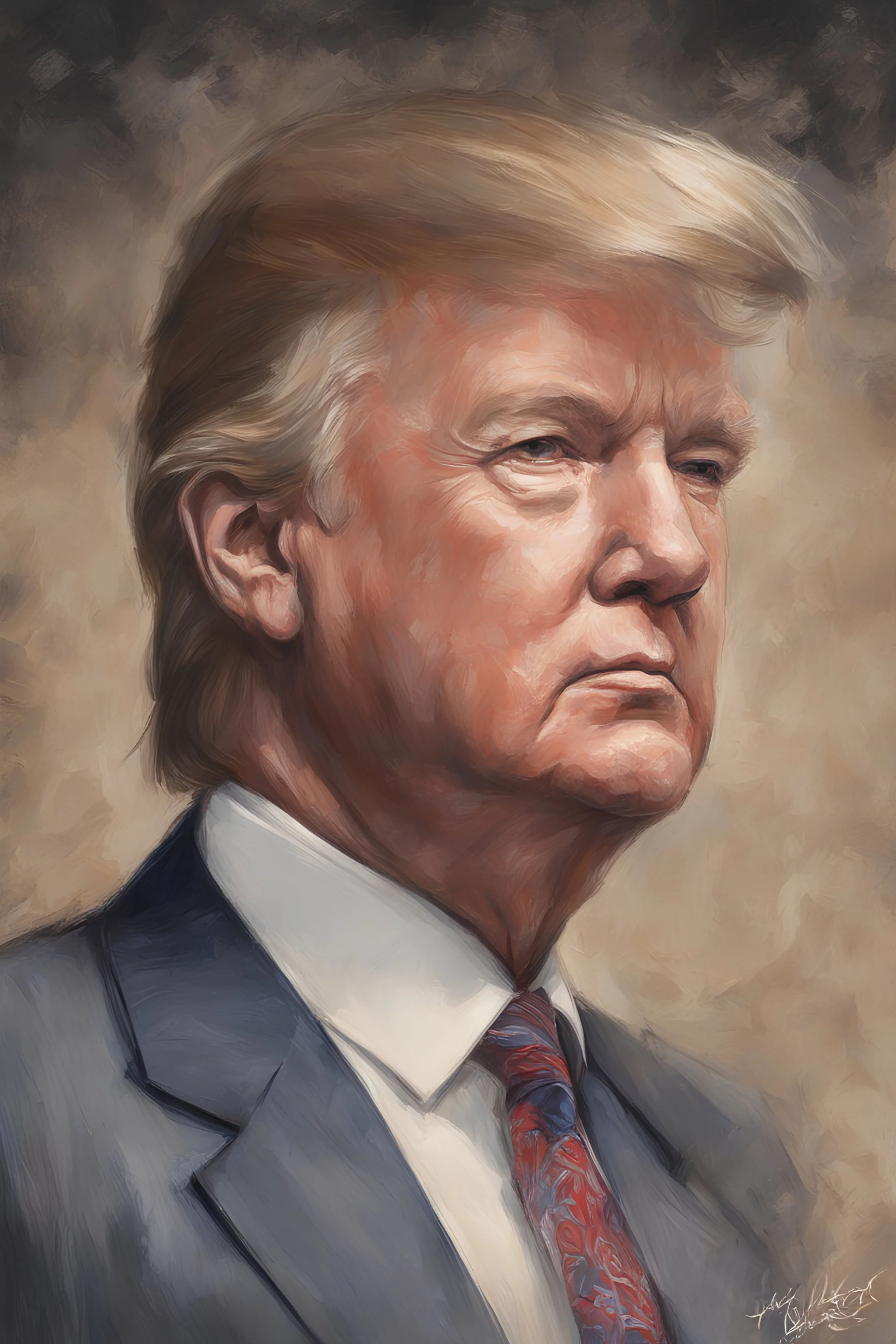 Presidential portrait - Donald Trump - by Aaron Blaise