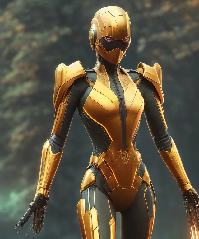 black widow, golden armor suit, full body close up, soft light atmosphere, light effect，vaporwave colorful, concept art, smooth, extremely sharp detail, finely tuned detail, ultra high definition, 8 k, unreal engine 5, ultra sharp focus