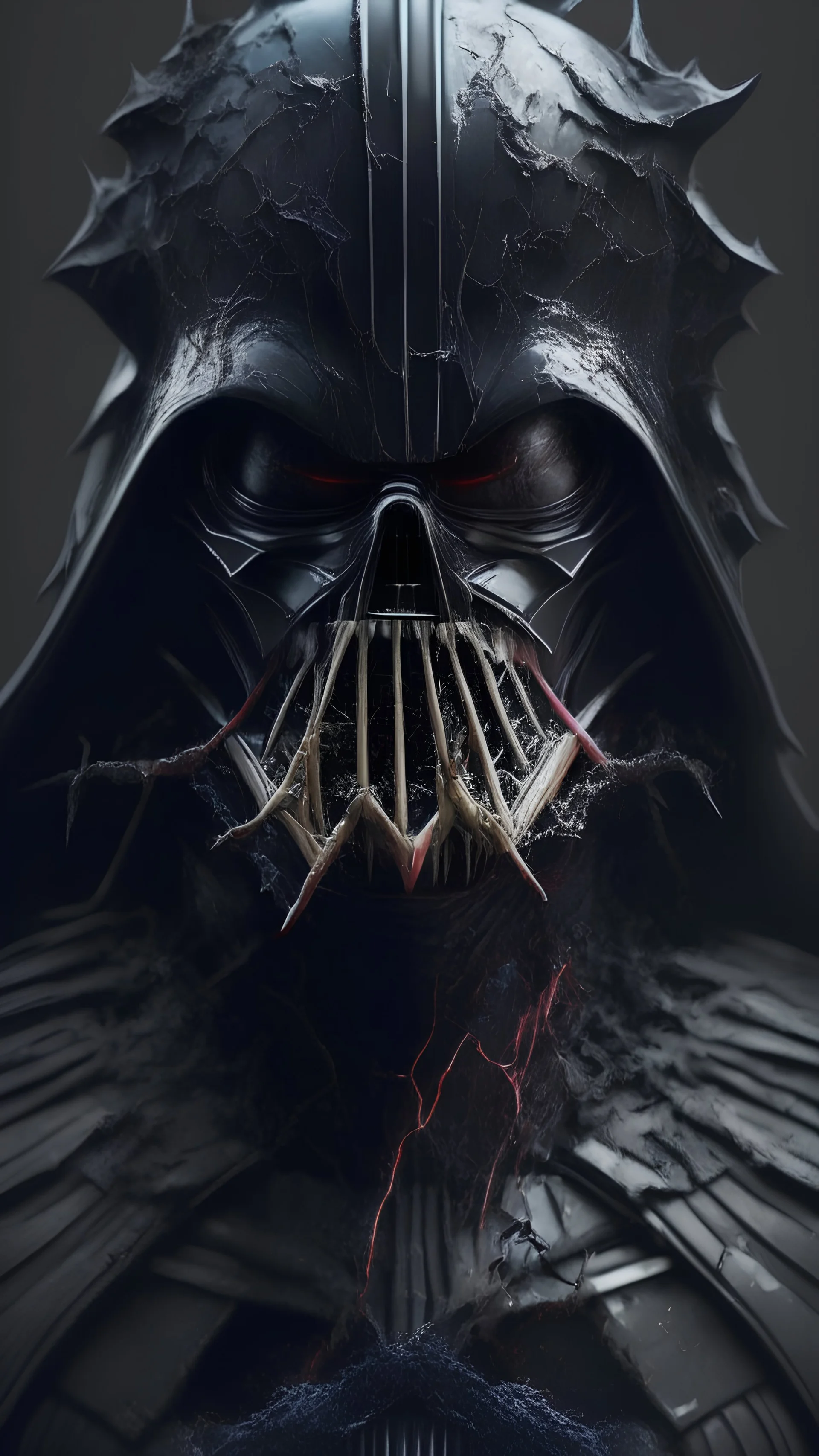 high def image of darth vader mixed with venom