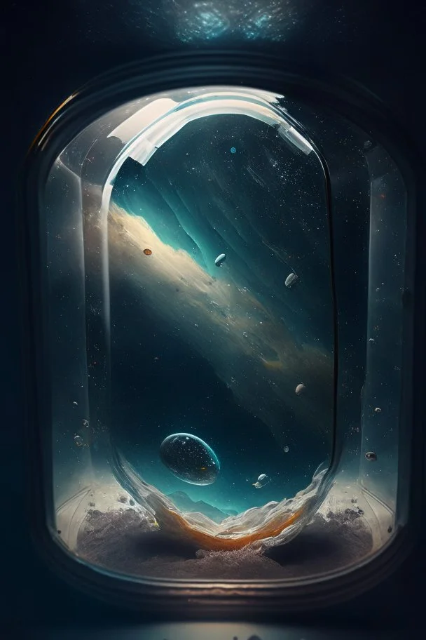 Space inside glass