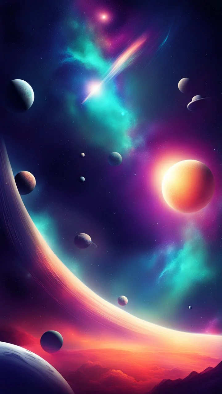 space stylized background