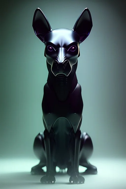 phantom black alien hound, ultra realistic, intricate details, ultra highly detailed, shiny, smooth, studio quality, octane render, Surrealism, Triadic colour scheme, ambient lighting,nightclub lighting, polaroid, 100mm, --ar 1:1 --v4