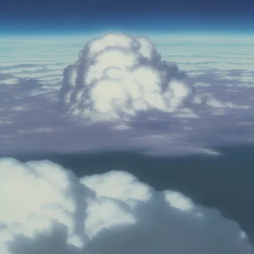 battlecruiser coming out of a fog bank