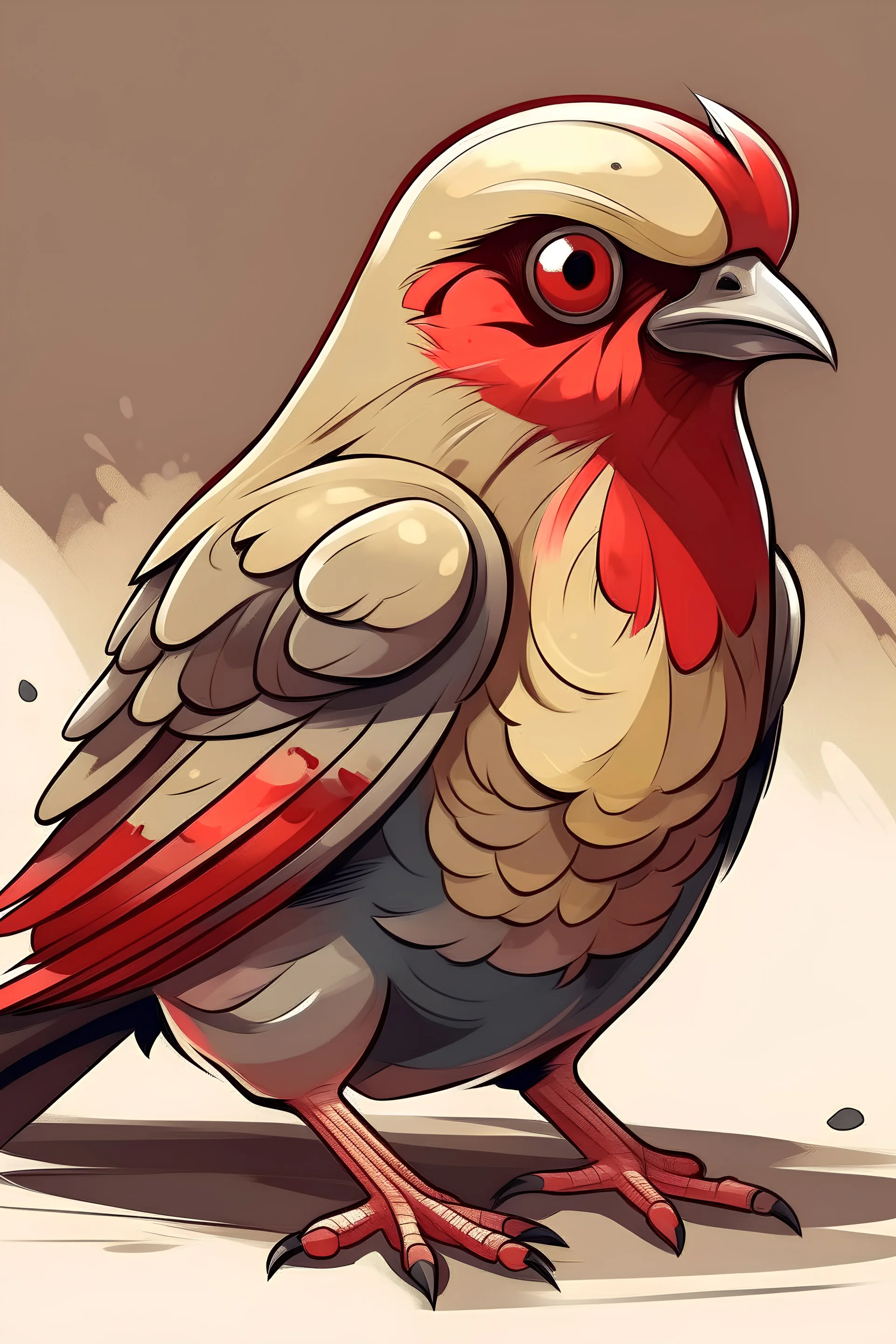 create an image of angrier pidgeons