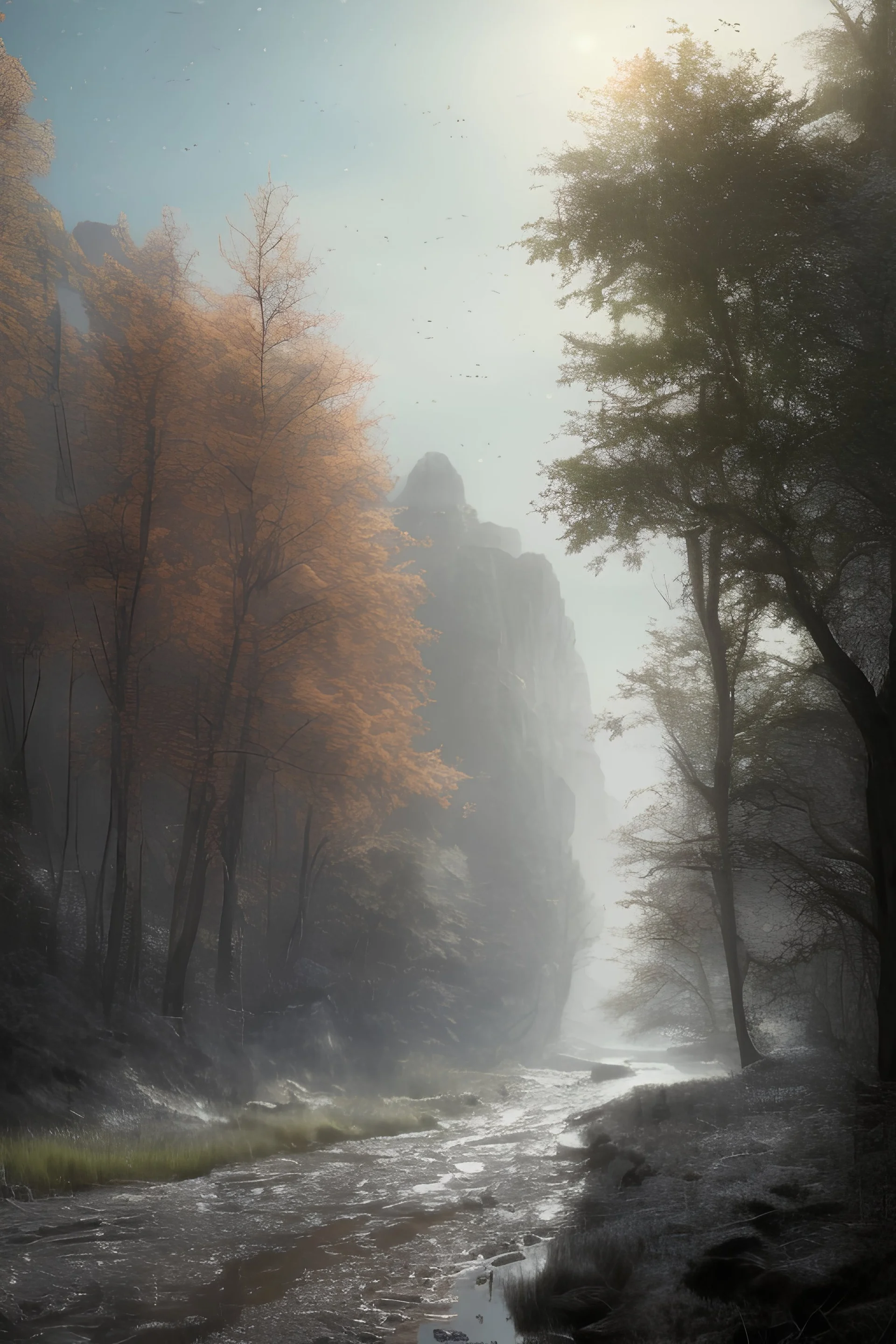 a cold and pleasant climate, a beautiful landscape. , ultra hd, realistic, vivid colors, highly detailed, UHD drawing, pen and ink, perfect composition, beautiful detailed intricate insanely detailed octane render trending on artstation, 8k artistic photography, photorealistic concept art, soft natural volumetric cinematic perfect light
