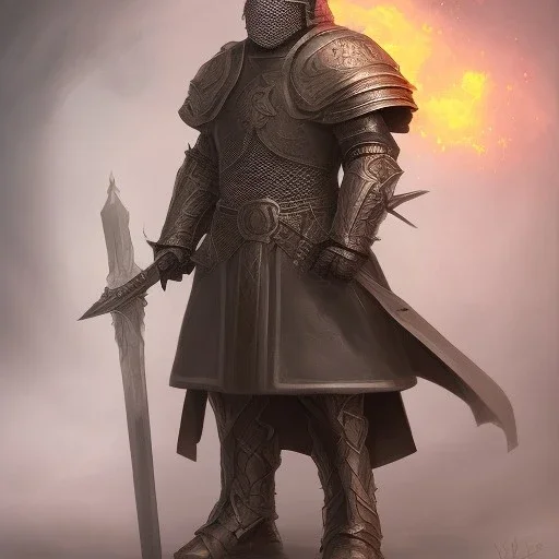 dnd, knight, paladin, aura of holy power, dnd race, aasimar, dark knight, sword, heavy armor, mask of mandalor, wings aasimar, magic, hyper-realistic, hyper-detalisation