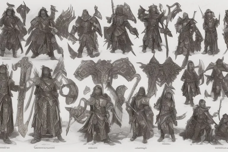 create character design model sheet representations often showcased intricate details and ornate designs. The armor and weapons they wore were adorned with elaborate engravings, gems, and motifs inspired by nature, animals, or mythological symbols mythology and epic tales.