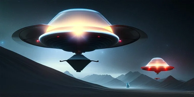 extra-terrestrial, 8K, photo realistic, highly detailed, lught ufo, light colors