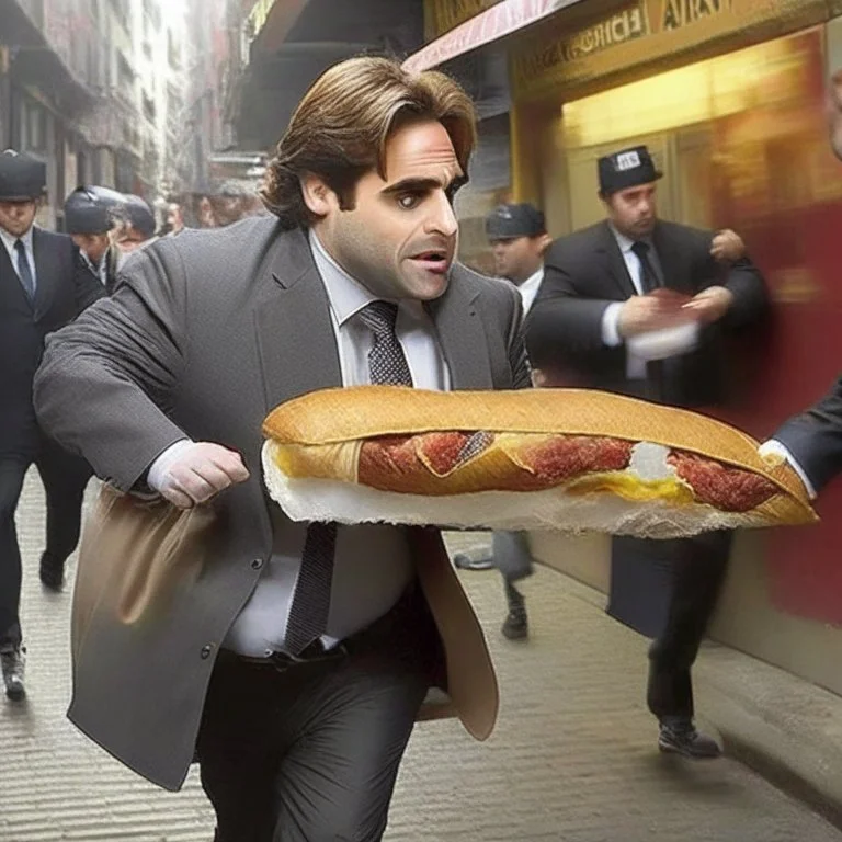 Lacalle Pou stealing a choripan