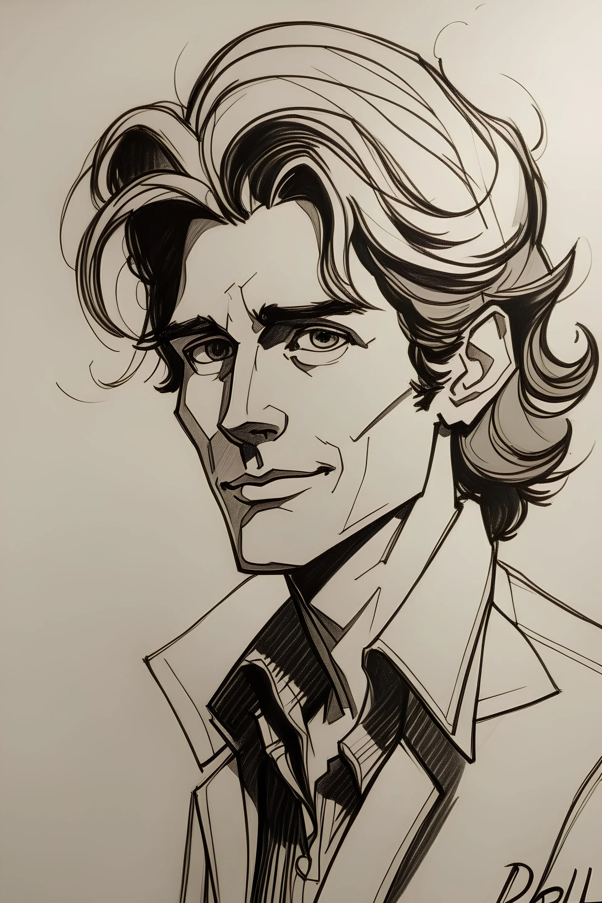 Raoul Deleo style drawing