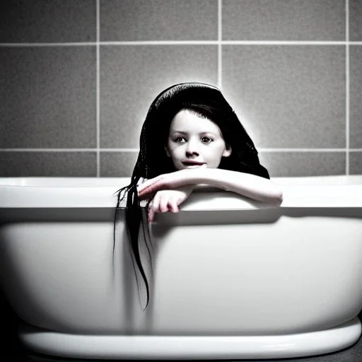 Girl in bathtub