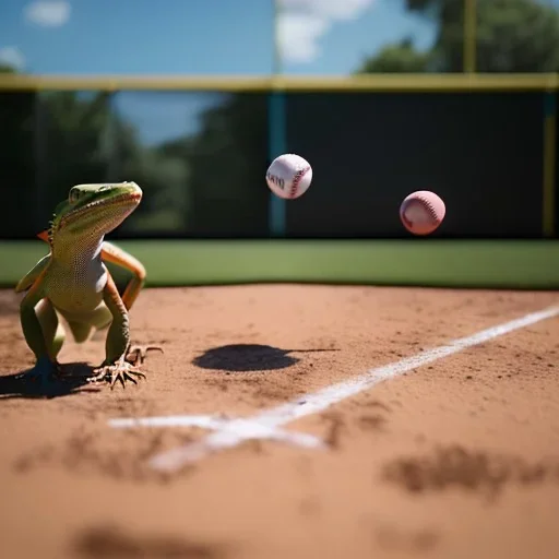 Lizard baseball game