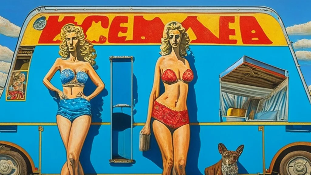 Consumerist Trailer Park god and goddess; Pop Art; Renaissance Painting