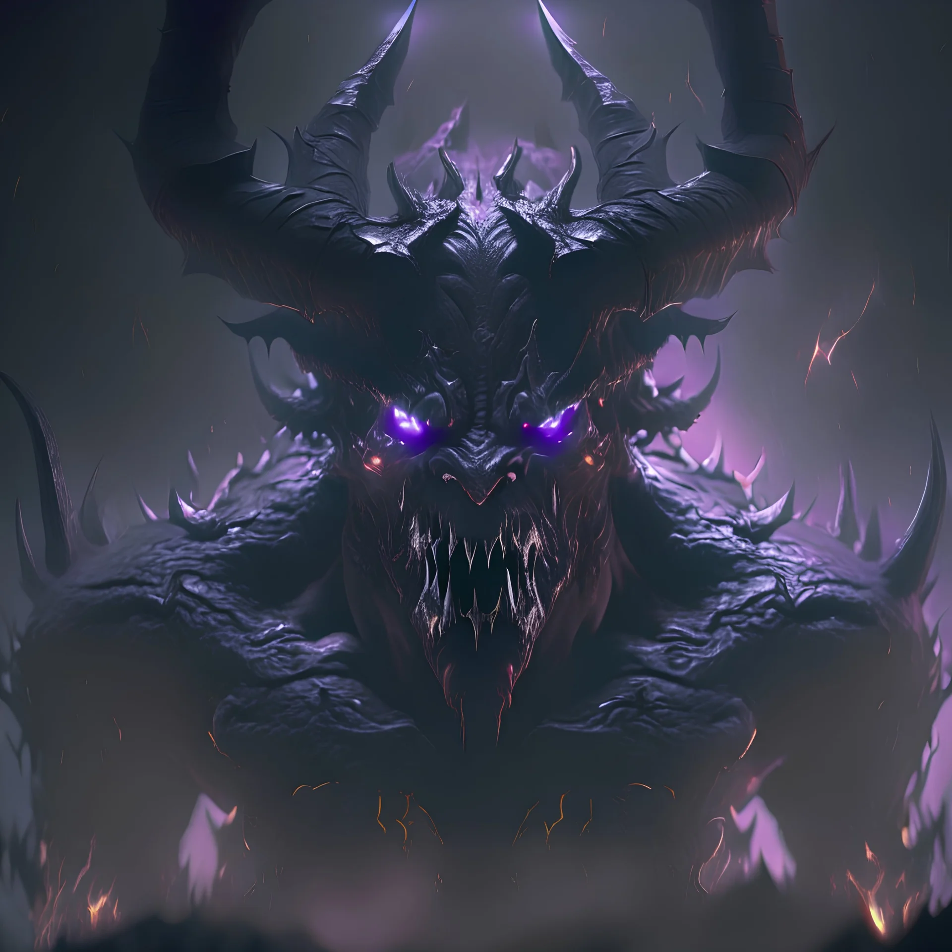 giant dark void demon lord, 8k resolution, photorealistic, ultra detailed