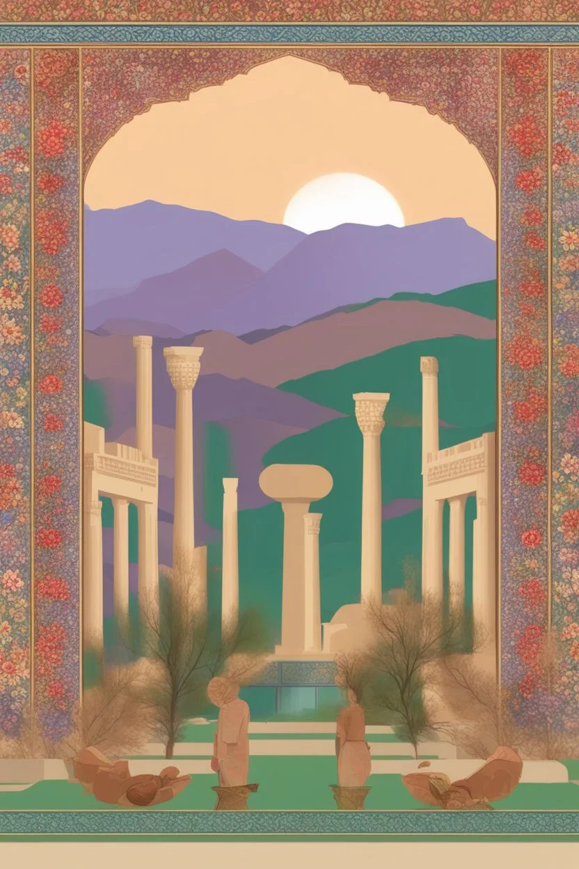 Nowruz - Spring - Persepolis - Ancient Iran- digital art