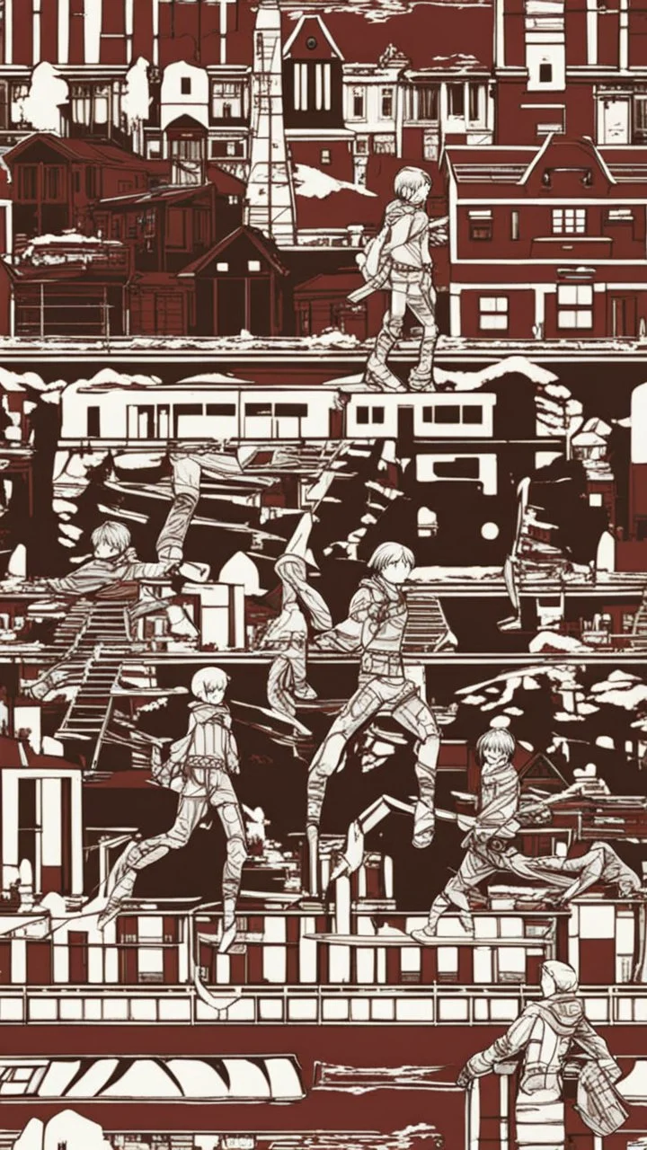 attack on titan pattern for snowboard