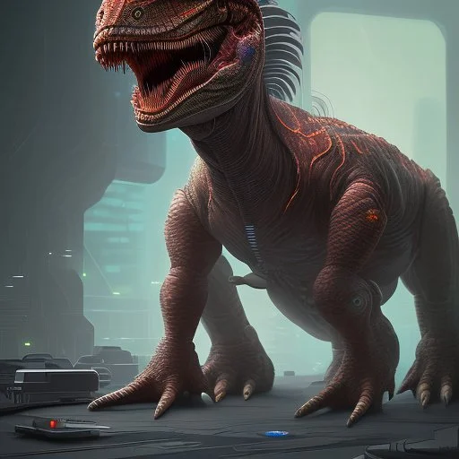 The cyberpunk dinosaur