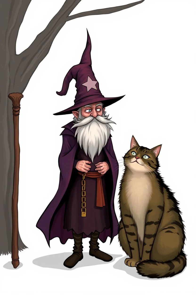 Wizard and fat cat