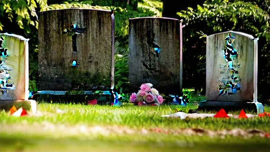 person spitting on a grave stone