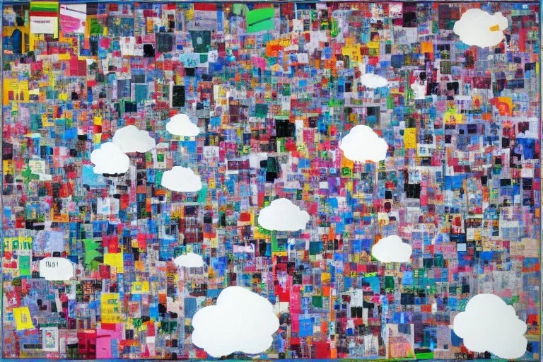 round pop art cloud by Richard Hamilton