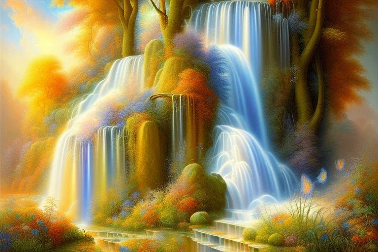 beautiful dream, painting, mystical, fine brush strokes, high quality, masterpiece, insane detail, Neo-Impressionism, pastel colors,