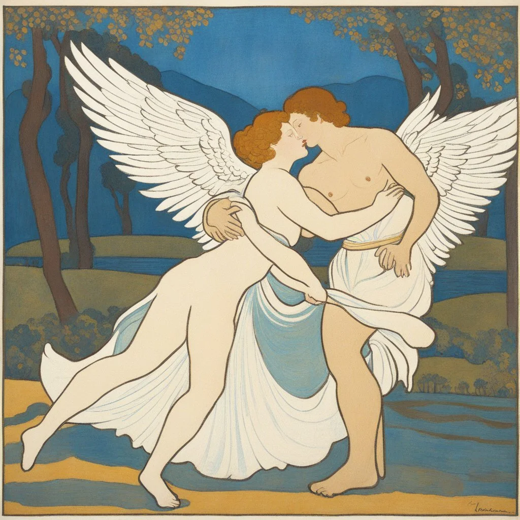[estampe, by Maurice Denis] Jacob wrestling with angel