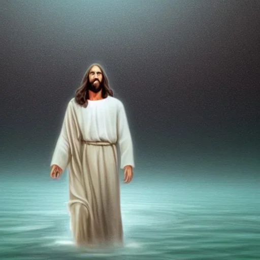 Jesus walking on water