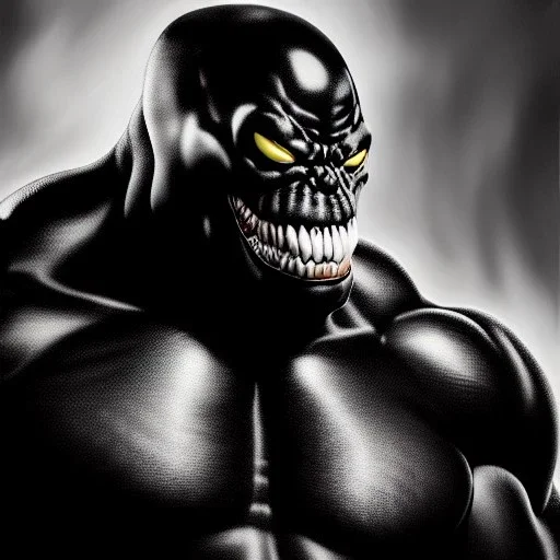 Ultra detailed fullbody Portrait in oil on canvas of Venom merges with Darkseid,intense stare,extremely detailed digital painting, extremely detailed face,crystal clear Big eyes, mystical colors ,perfectly centered image, perfect composition, rim light, beautiful lighting,masterpiece,8k, stunning scene, raytracing, anatomically correct, in the style of robert e howard and Ken Kelley and Ohrai Noriyoshi and Simon Bisley and tomzj1