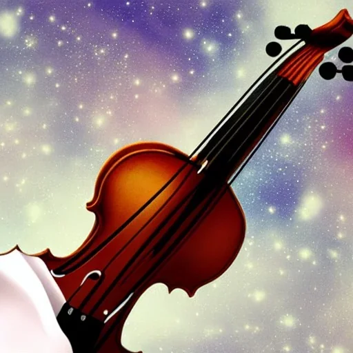 violin in space