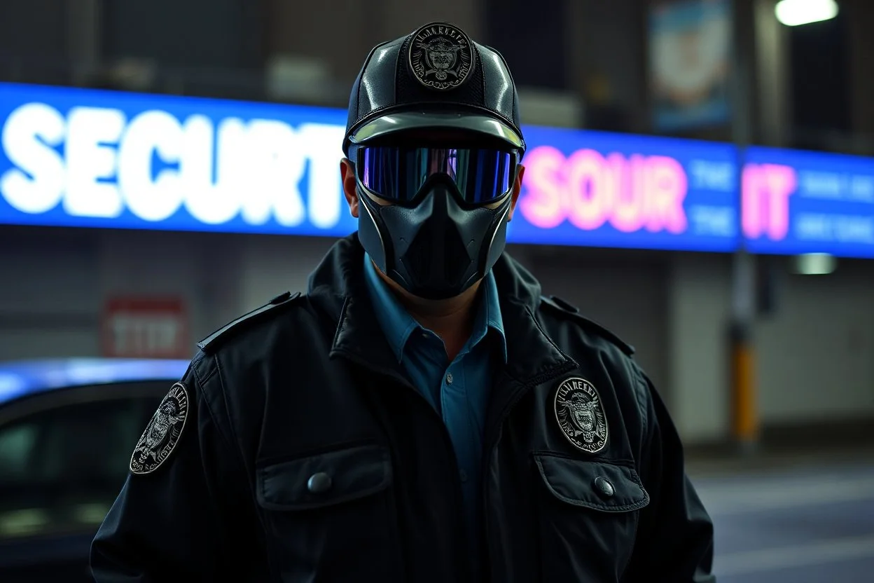 Cree l image d un agent de sécurité pervers.