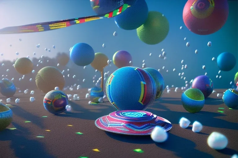 kente scene, octane render, high detail, cottonballs