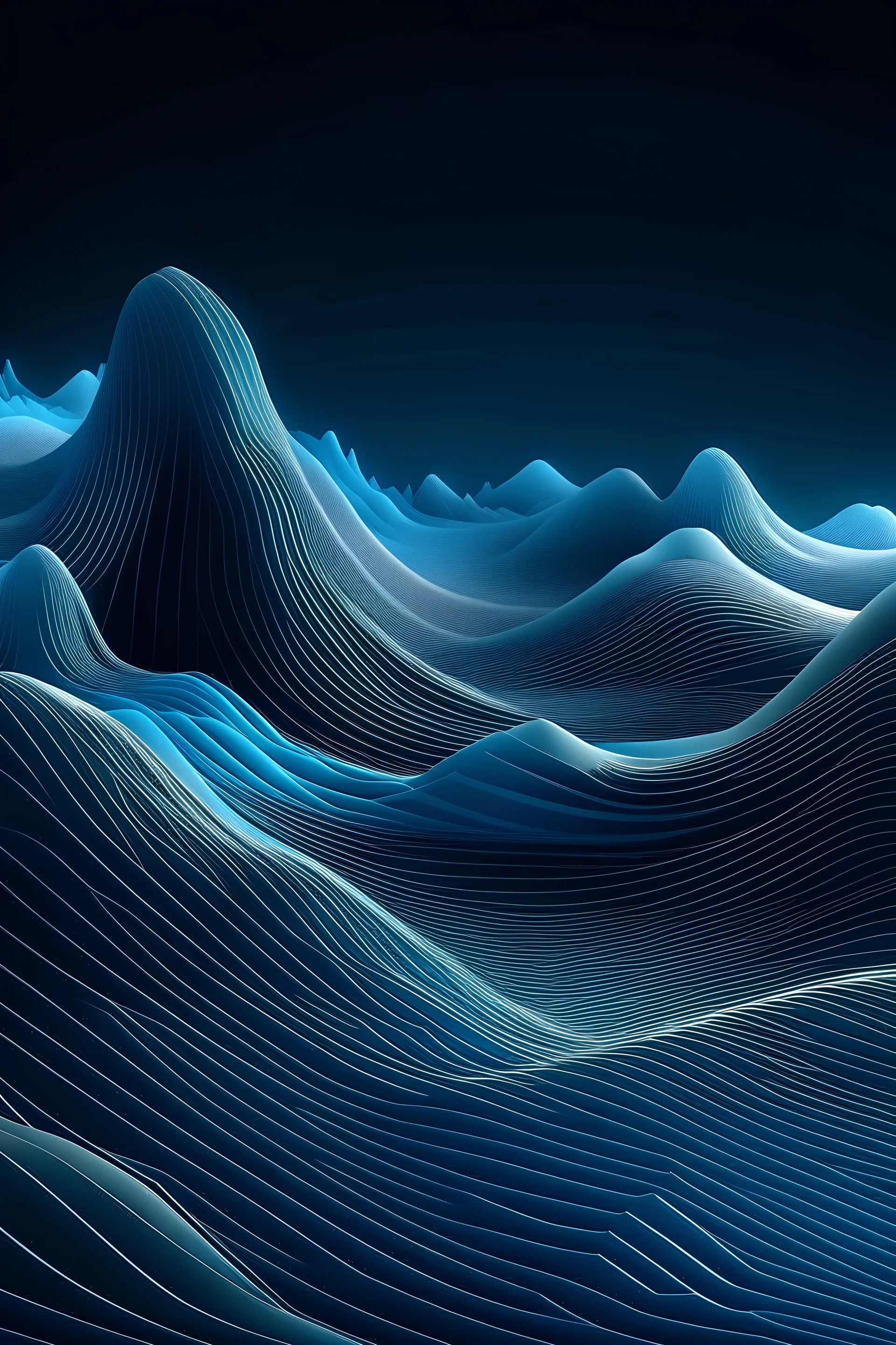 Create a visual depiction of the soothing waves of sound, interwoven to form a tranquil and enchanting atmosphere for LoomVibe