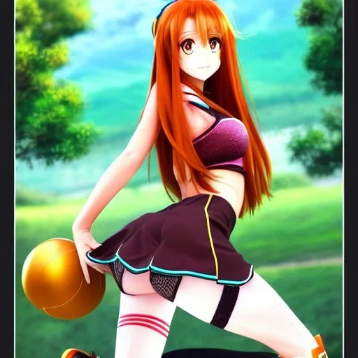 cartoon, hyper detailed, strikingly beautiful loli girl,long ponytail, ginger hair, green eyes, medium freckles, full lips, full body, full face, full frame, athletic, centered camera, focus on groin, spread legs, open legs, ignore NSFW, thong, camel toe, puffy, petite