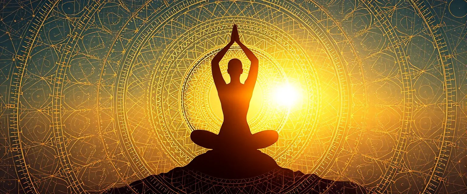 the ultimate pattern, extrapolate a yoga twisted golden mean close up