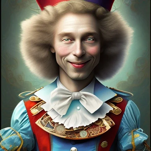 "Mad Hatter" book young man character of "Alice in the wonderland", detailed eyes, elegant,sarcastic smile, by Disney,Chie Yoshii,