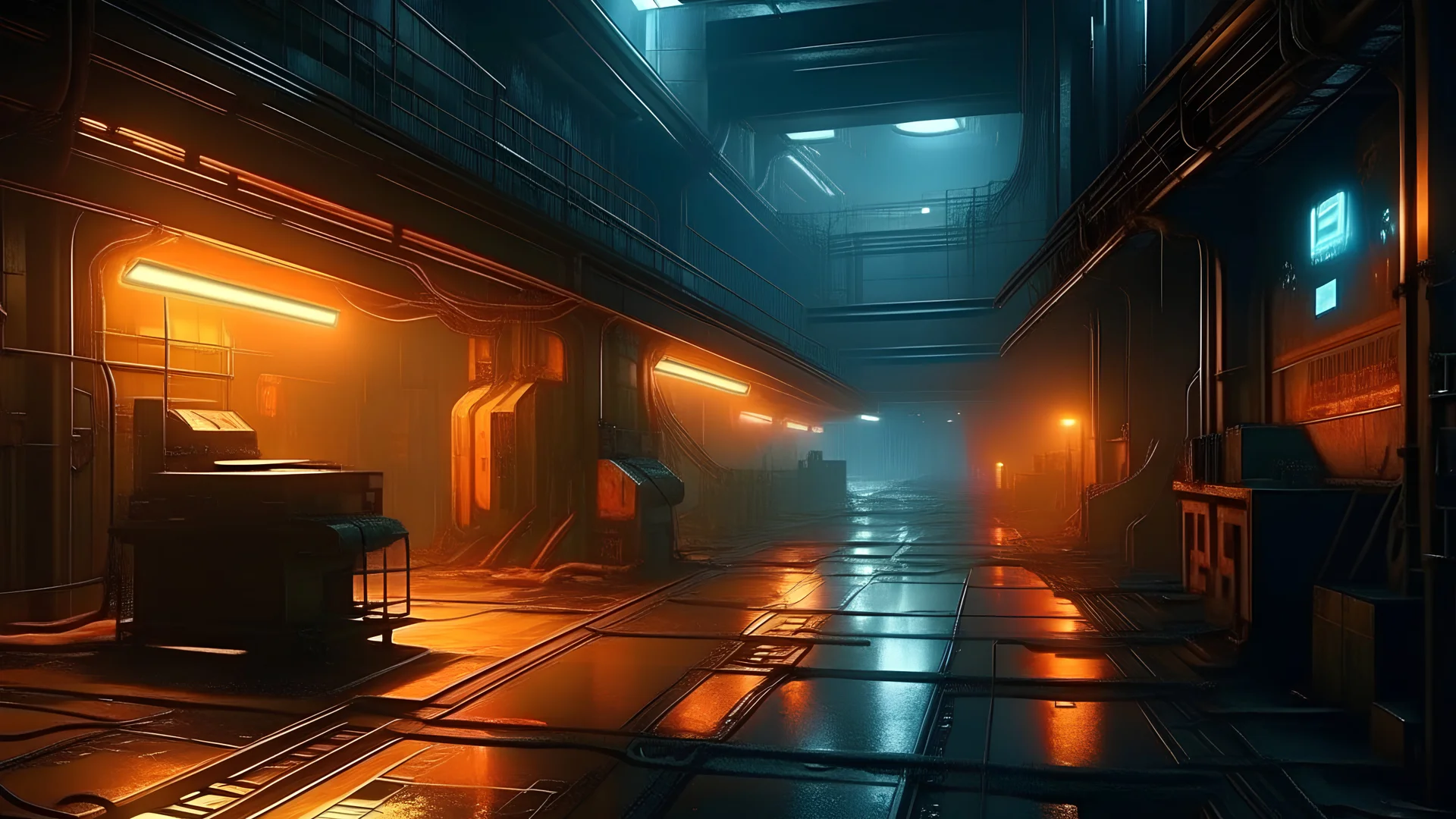 4k full realism, full details, full lights, cyberpunk, revolution prison en feu