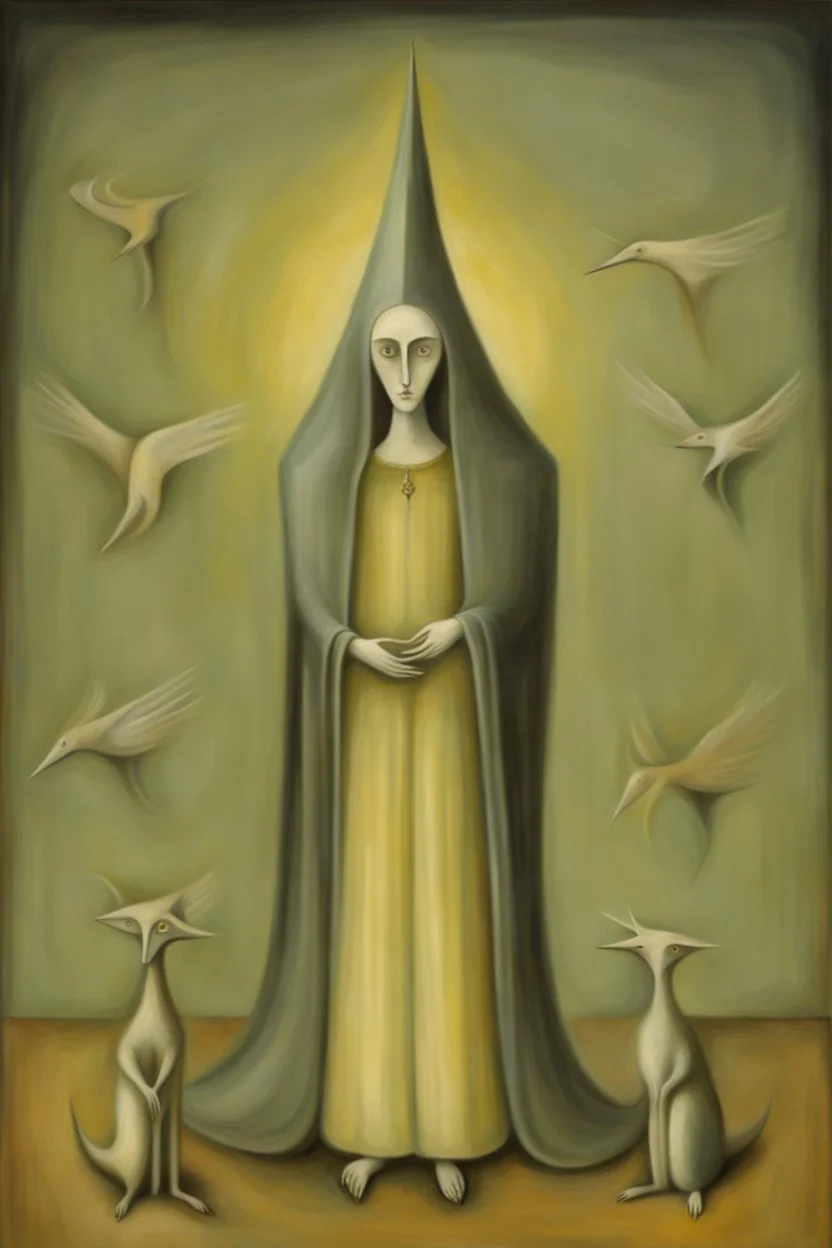 the bringer of bad news by artist "Leonora Carrington"