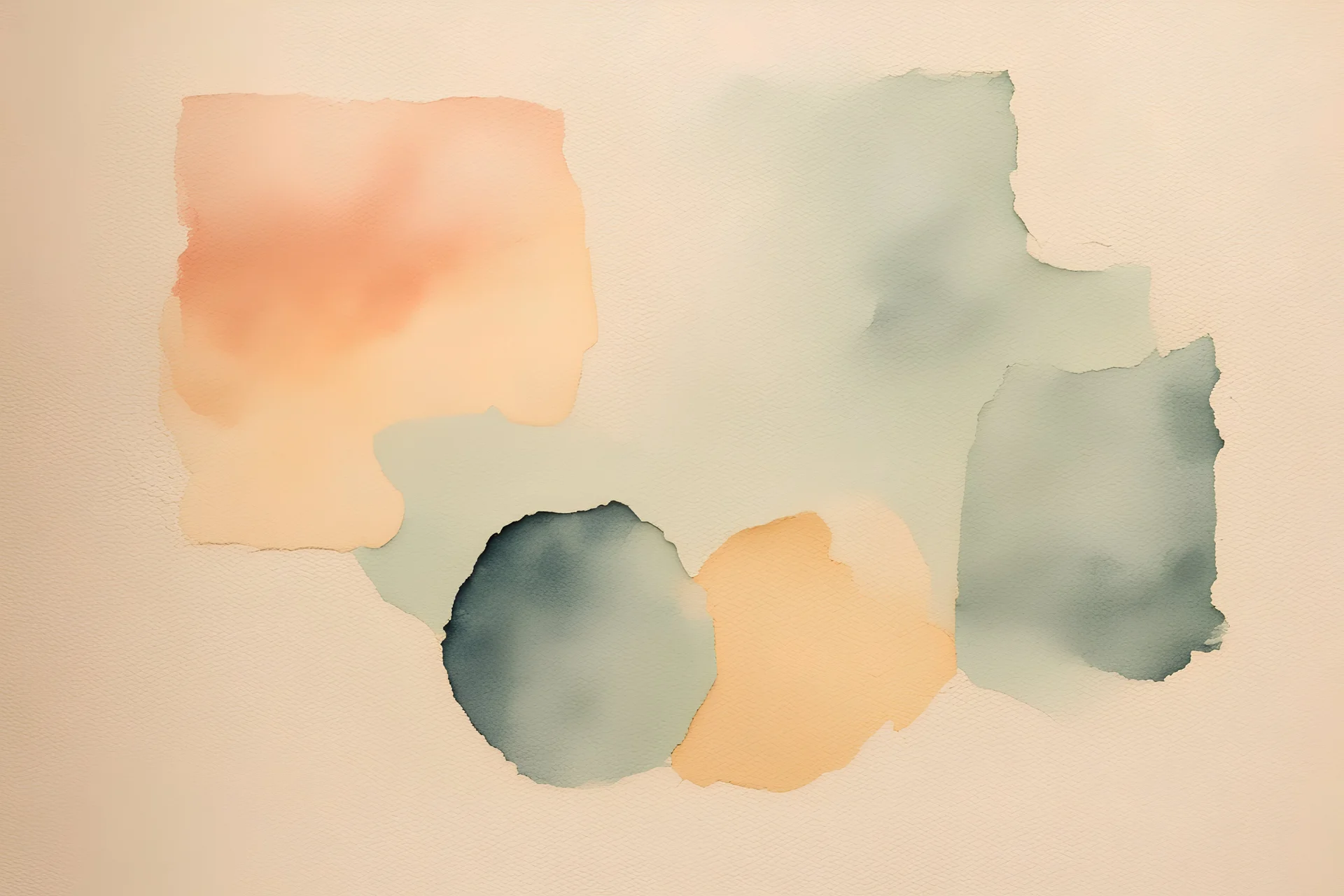 abstract minimalist watercolour on rough plaster wall