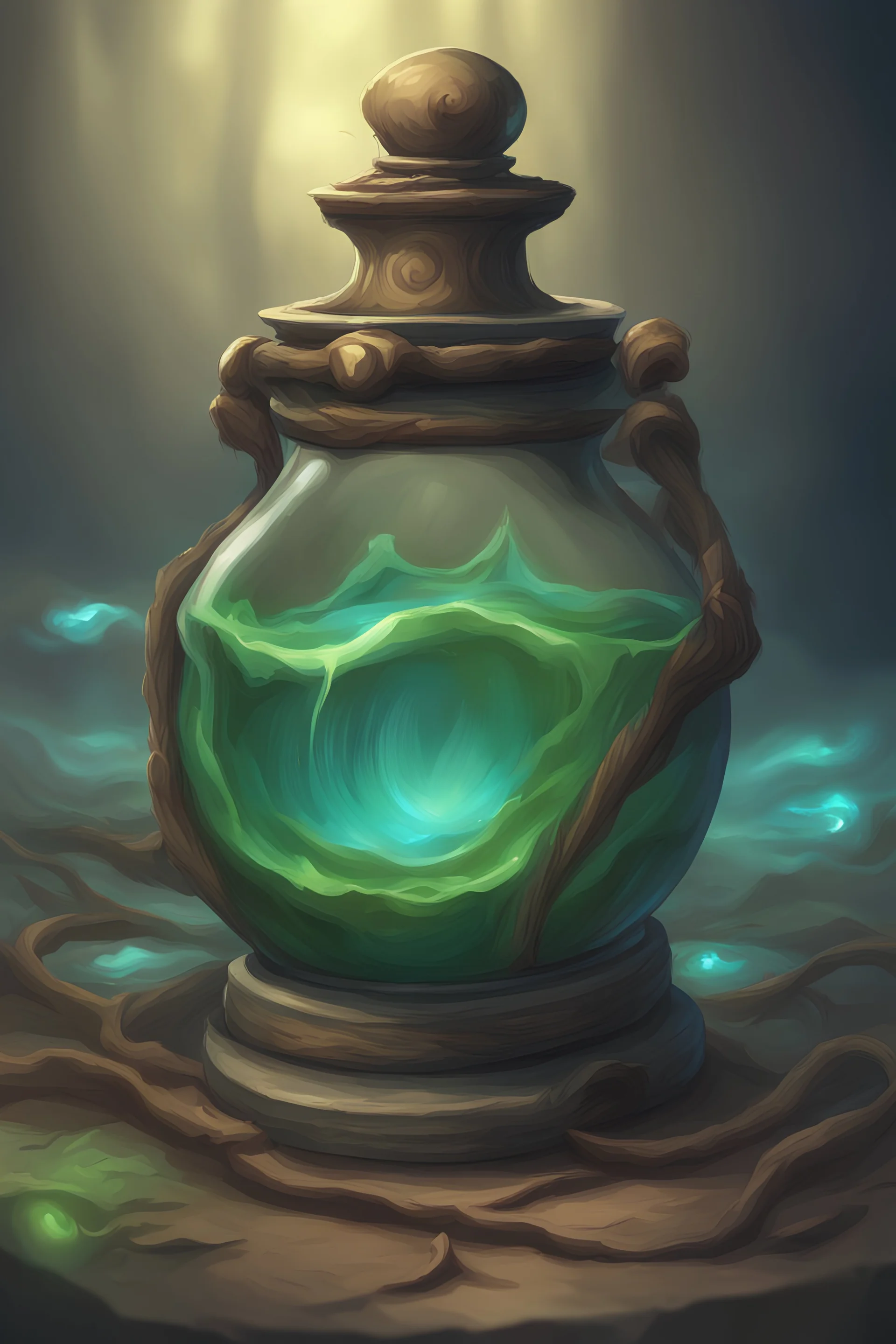 A huge mana potion, no background, high definition