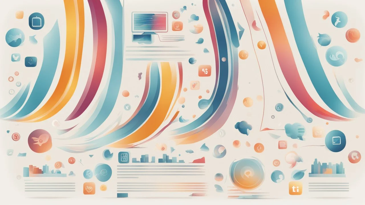 "A distinctive background image with professional colors representing excellence in social media marketing and innovation in the business world."