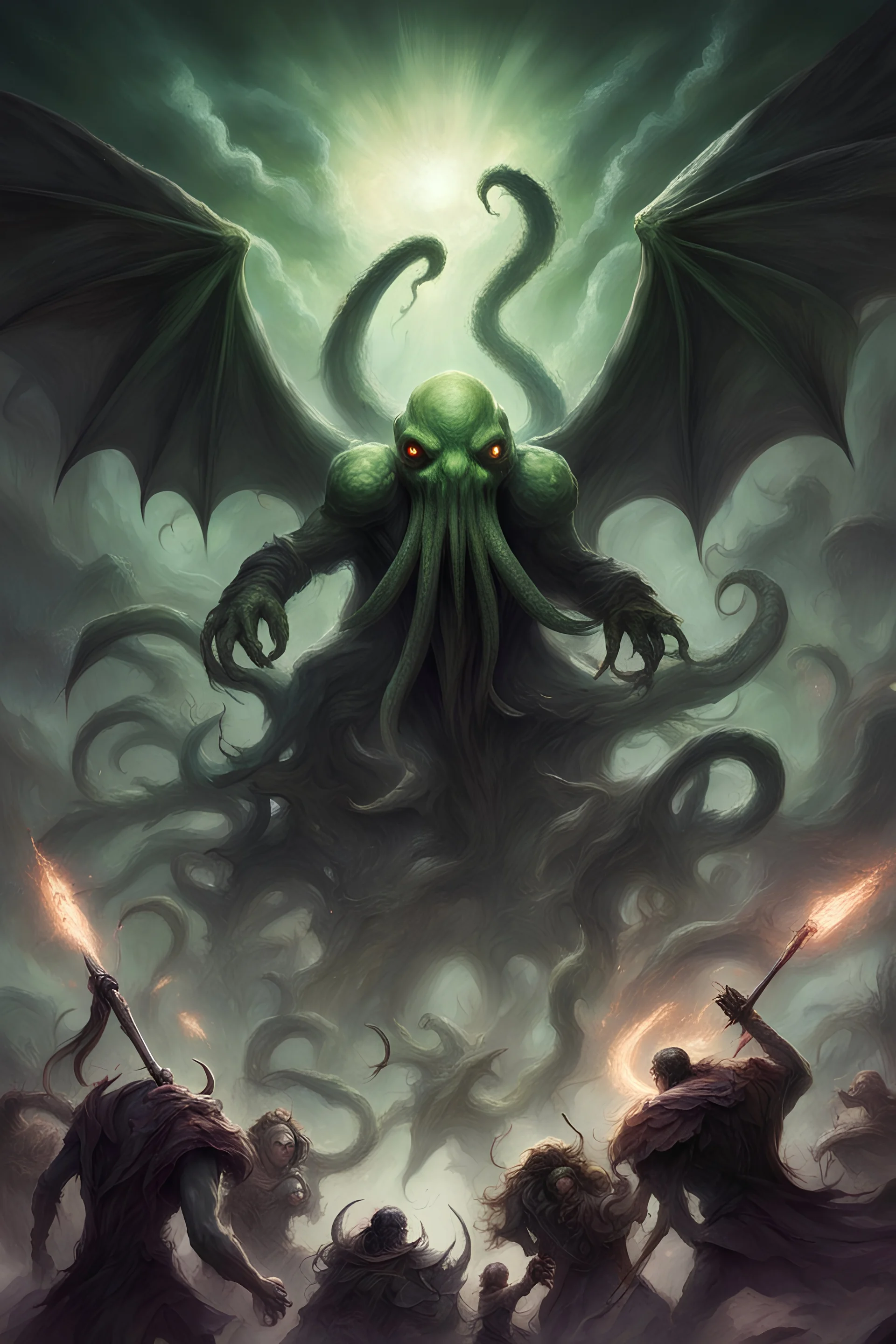 cthulhu batalla celestial contra angeles y demonios