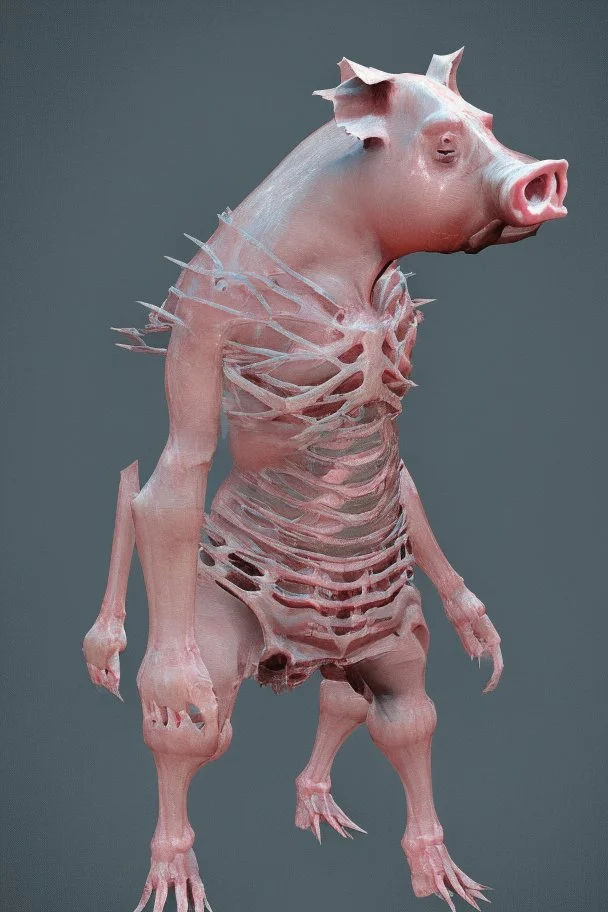 make this a pig skeleton