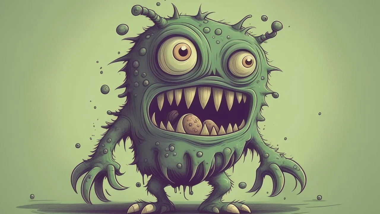 وحش مشوش مخيف