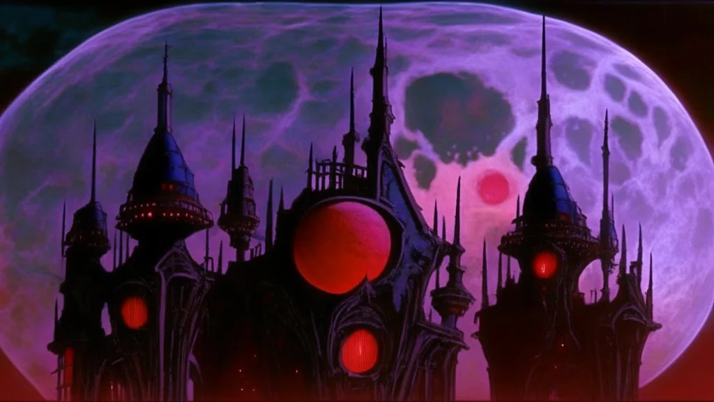 castle at night